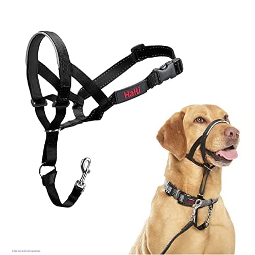 Image of ROPE Head Harness, Size 3, Black - Prevents Your Dog From Pulling Leash, Easy Adjustable, Lightweight, Padded Nose Band, Anti-Pull Collar For Medium Dogs, Black