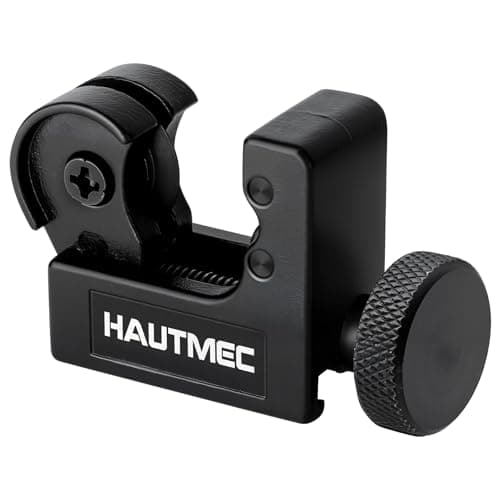 Image of HAUTMEC Copper Pipe Cutter Tool 3-16mm(1/8" to 5/8"), Mini Tube Cutter for PVC, Copper, Aluminum, and Thin Stainless Steel Tube HT0131-TC
