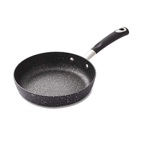 Image of Tower T900112 Precision 20cm Non-Stick Forged Aluminium Frying Pan with Black Diamond Coating, Soft Grip Handle, Black