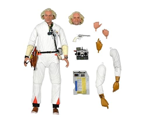 Image of NECA Official- BACK TO THE FUTURE Doc Brown 1985 Ultimate 7" Action Figure