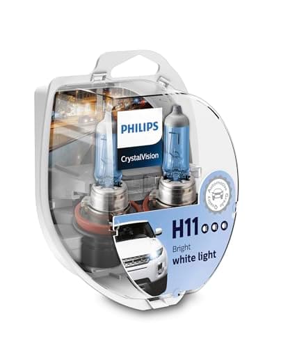 Image of Philips CrystalVision Headlights 12362CVSM – Car Light Bulbs (H11, 55 W, Halogen, Fog Light, 4300 K, HG (Mercury))