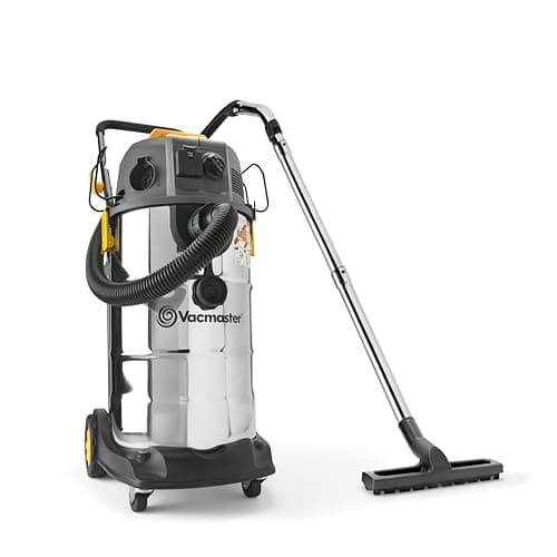 Image of Vacmaster M Class Dust Extractor 240V with Power Take Off, 38L Industrial Wet & Dry Vacuum Cleaner 240V with Variable Speed Control & Push Clean Filter