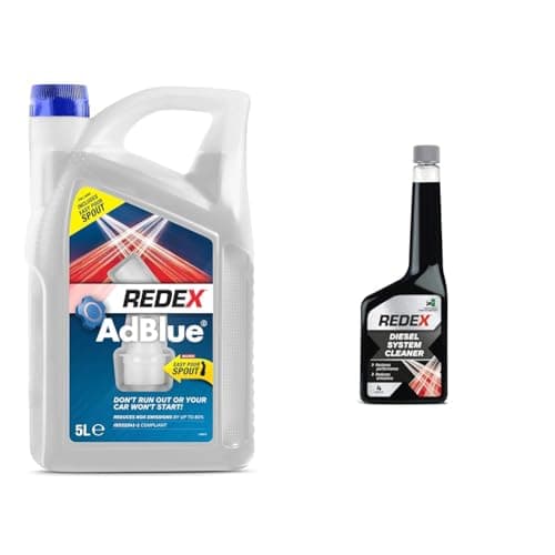 Image of Redex AdBlue Additive 5L, AdBlue With Easy-Pour Spout, Reduces NOX Emissions & & Diesel Fuel System Cleaner 500ml, Diesel Additives To Remove Harmful Emissions, Maximise Performance & Increase