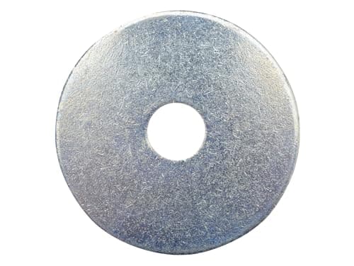 Image of Forgefix Flat Penny Washer ZP M6 x 25mm ForgePack 20, flat, round 25mm outside diameter, smooth surface less likely to loosen