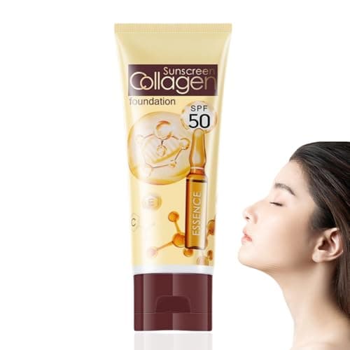 Image of Tinted Sunscreen For Face,Tinted Sunscreen Spf 50 UV Protection,Spf 50 Face Moisturiser,Tinted Sun/screen for Fa/ce Hydrating,Hydrating,Oil Control,Water Resistant & Non-Greasy,Sun Cream for Women