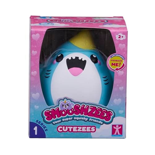 Image of Smooshzees Cutezees Snaws, Blue Shark, Collectable Characters, Supersoft, Cuddly and Squishy!