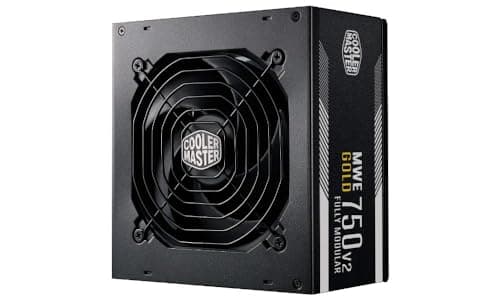 Image of Cooler Master MWE 750 Gold V2 Fully Modular PSU (UK Plug) - 80 PLUS Gold 750W Power Supply Unit, Flat Black Cabling, 120mm HDB Fan, High-Temperature Threshold
