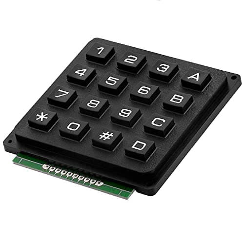 Image of AZDelivery 4x4 Matrix Array 16 Switch Keypad Keyboard Module compatible with Arduino Including E-Book!