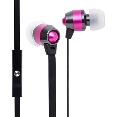 Image of groov e Smart Buds - Wired In-Ear Earphones with Remote & Mic - 3.55mm Gold Plug Audio Jack - Music Playback & Hands-Free Calls - Includes Earbuds (3x Sizes) - Pink