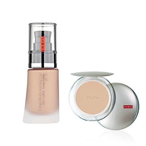 Image of PUPA Milano Cosmetics Set - Shade 01 - No Transfer Foundation 30ml & Silk Touch Compact Powder 11g