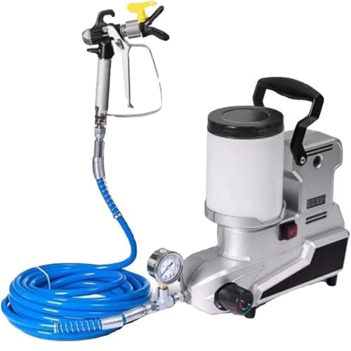 Image of Airless Paint Sprayer Electric Wall Spray Gun - 2.5L/Min, 2L Capacity, 5m Hose - Portable for Home Interior and Exterior, Garage, Deck, and Furniture