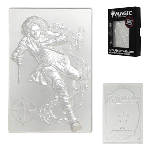 Image of Magic: The Gathering Kaya, Ghost Assassin Ingot – .999 Silver Plated Limited Edition Collectible – Official MTG Metal Artifact for Fantasy Fans & Premium Collectors