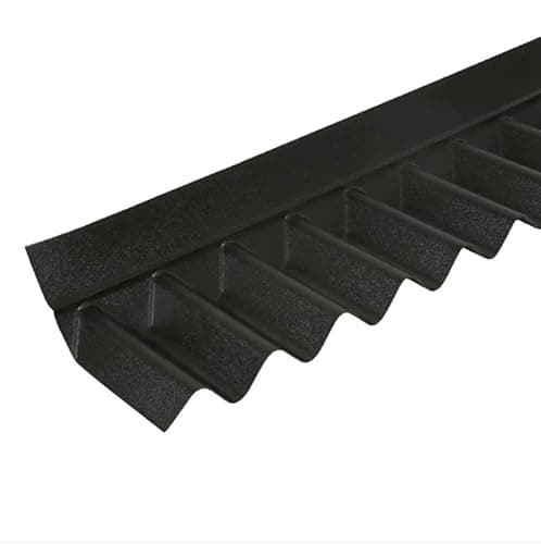 Image of PVC Black Wall Flashing for Corrugated Bitumen Sheet Profile – Fits BituRoof, Onduline, Coroline, Gutta 95/38 Profile – 920mm
