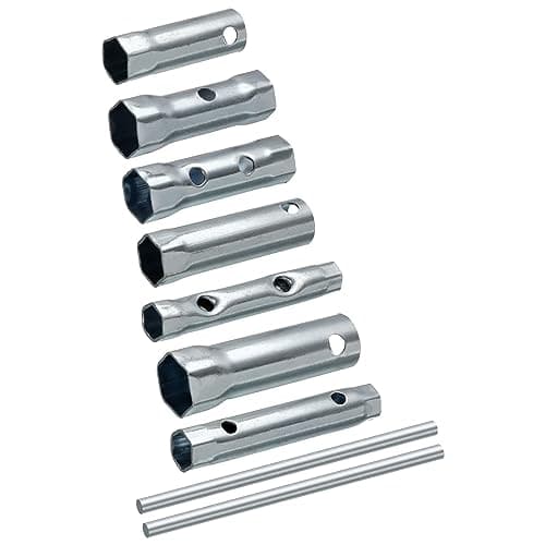 Image of sourcing map 7 Pcs Ignition Spark Plug Spanner Set Dual-Ended Wrench Socket