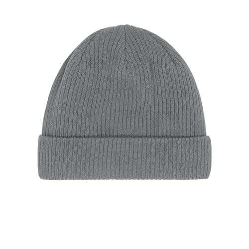 Image of Beechfield B50N Organic Cotton Beanie - Eco-Friendly, Unisex Hat Graphite Grey