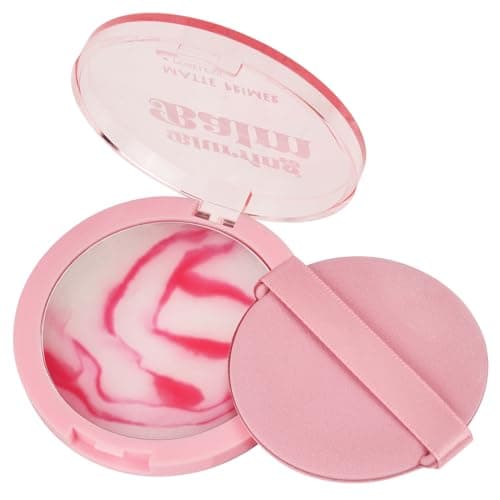 Image of LOPHE Jelly Pressed powder, Gel Oil-Control Face Compact, Waterproof & Powder-Free Control Shine for a Flawless Matte Finish Makeup Base (Pink)