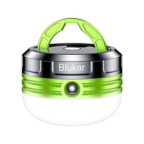 Image of Blukar Camping Lantern, Camping Light LED Outdoor Lights, Tent Light Battery Powered,Water Resistant 3 Modes Emergency Light for Camping, Emergency, Fishing, Hiking etc. (3 AA Batteries Included)