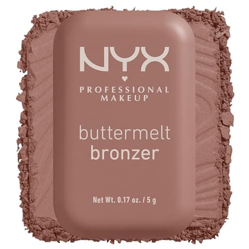 Image of NYX Professional Makeup Bronzer, Buttermelt Powder Bronzer, Up To 12H Wear, Fade & Transfer Resistant, blends like powder & glides like butta!, Shade All Butta'd Up