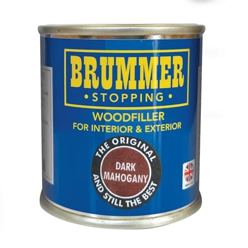 Image of Brummer Wood Filler Dark Mahogany 250g – 2 Sizes & Assorted Shades | Ideal for DIY Wood Repairs & Restorations