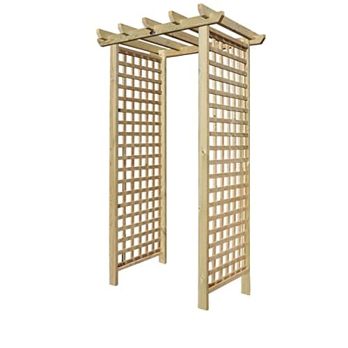 Image of Premier Arch H:7ft (210cm) x W.4ft (120cm) Garden Walkway Archway Privacy Square Plant Decorative Plant Climber Sides