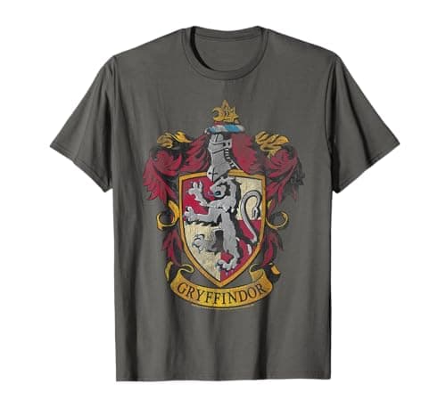 Image of Harry Potter Distressed Gryffindor Crest T-Shirt