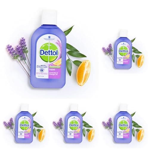 Image of Dettol Disinfectant Liquid Lavender and Orange 500 ml (Pack of 5)