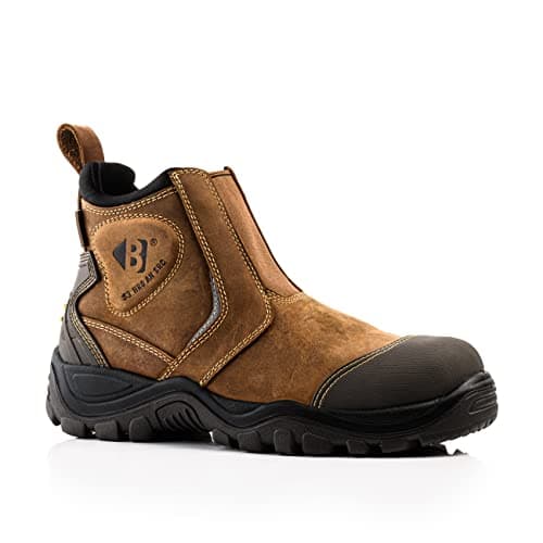 Image of Buckbootz BANG GUARDZ BSH014 BROWN BUCKLER ANKLE PROTECTION DEALER BOOT FULL SAFETY WATERPRROOF (uk_footwear_size_system, adult, men, numeric, wide, numeric_9)