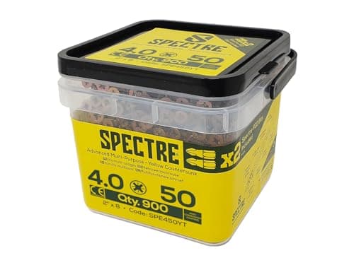 Image of F/FIX SPECTRE WOODSCREW 4.0X50 YELLOW TUB 900