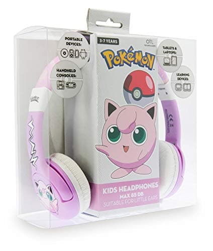Image of OTL PK0568 Pokemon JigglyPuff Audio Headphones for Children 3 to 7 Years Pokemon