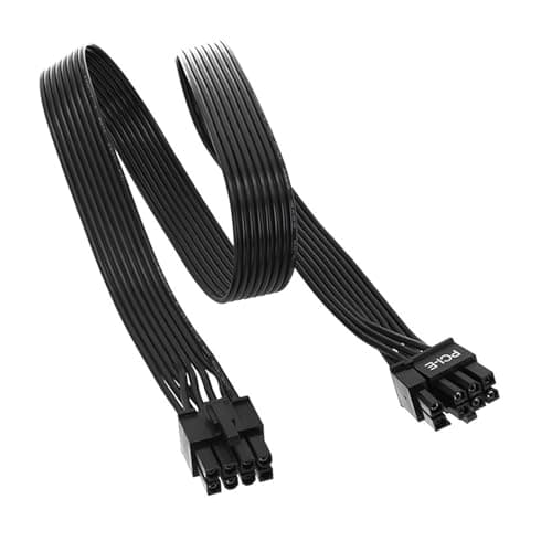 Image of Winhuey 8 Pin GPU Power Cable, Graphics Card Power Cable 65cm, 8 Pin to 6+2-pin PCIe Connector, Modular Power Supply Extension Cable, Male to Male PSU Extension Cable 18AWG Copper Wire PCIE Adapter
