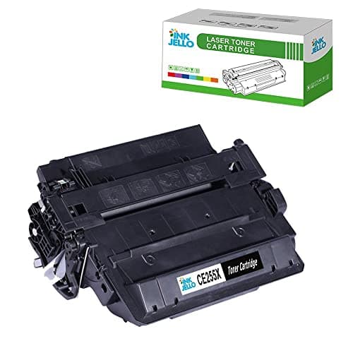 Image of Inkjello Compatible Toner Cartridge Replacement for HP LaserJet Enterprise 500 Flow MFP M525c 500 MFP M525dn 500 MFP M525f P3015 P3015d P3015dn P3015x HP LaserJet Pro M521dn CE255X (Black)