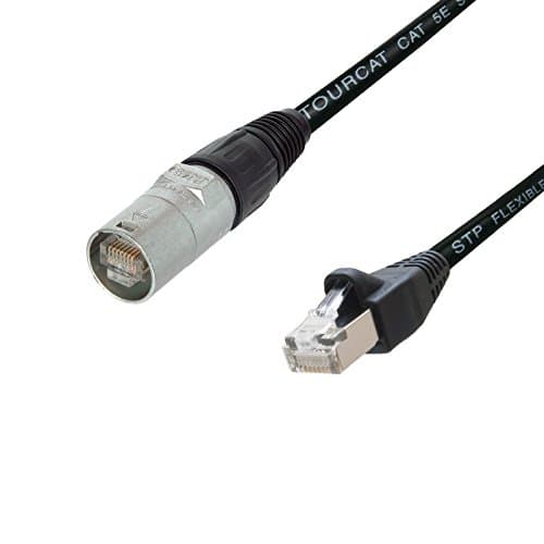 Image of Flexible Shielded CAT5e Cable Van Damme, Neutrik Ethercon to RJ45 Network Data (2 m)