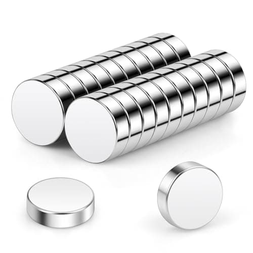 Image of Wukong Round Magnets 10x3mm | 20 Pack, Extremely Strong Mini Magnets Round Small Magnet for Magnetic Board for Pin Board Magnetic Board, Refrigerator, Craft, Office, Kitchen