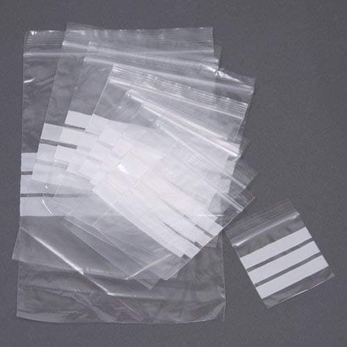 Image of Grip Seal Bags - Write on Panel -GRIPWELL Self Seal Resealable Food Safe - 10" x 14" / 250mm x 350mm - Box of 1000