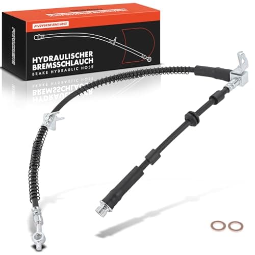 Image of Frankberg Brake Hose Front Axle Right Driver Side Compatible with Discovery IV L319 3.0L 5.0L 2009-2017 Discovery IV LA 2.7L 3.0L 2009-2016 Discovery IV Van L319 3.0L 2011-2017 Replace# LR058048