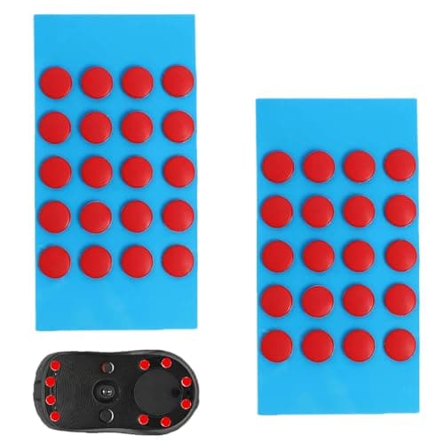 Image of XINXINGDINGSHENG 40 PCS Mouse Skates Feet, 6mm Teflon Self-Adhesive Dot Mouse Feet Skates, Curved Gaming Mouse Feet Replacement for Smooth Glide, Gaming Precision