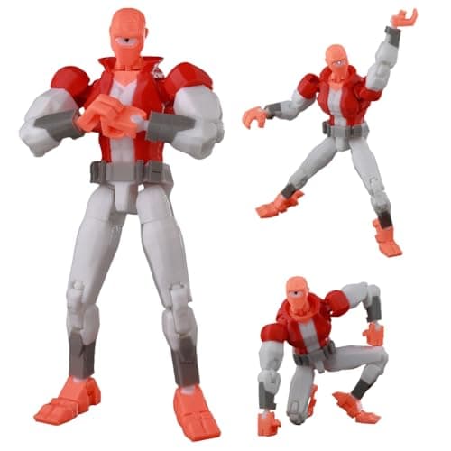 Image of Zhongkaihua Allen the Alien Figure, 14cm Posable 3D Printed Action Figure with Interchangeable Hands, Anime Model Statue Collectible Desk Decoration Ornament