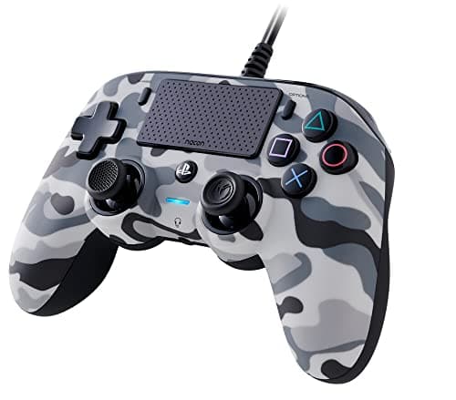 Image of Nacon Oficial PS4 Wired Compact Controller - Grey Camo