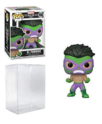 Image of Hulk El Furioso Pop #708 Pop Marvel Luchadores Vinyl Figure (Bundled with EcoTek Protector to Protect Display Box)