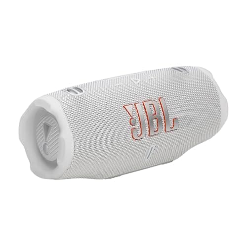 Image of JBL Charge 6, Wireless Portable Bluetooth Speaker, 28 Hours of Playtime, IP68 Waterproof, Dustproof and Drop-Proof, Pro Sound with AI Sound Boost, Auracast Multi-Speaker Connection, White