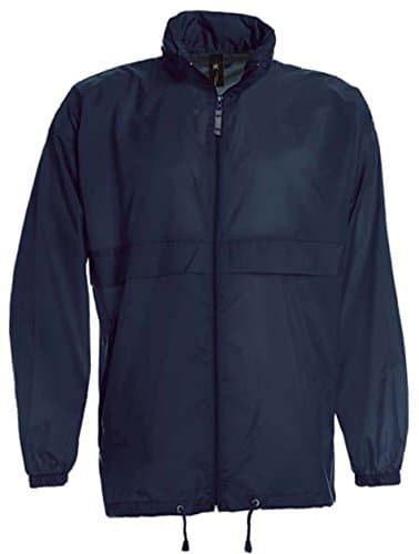 Image of B&C Collection Sirocco Kids Windbreaker Jacket Navy 5-6 Years