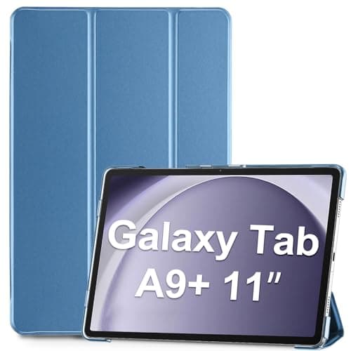 Image of ProCase Smart Case for Galaxy Tab A9+ Plus 11 Inch 2023 SM-X210 SM-X215 SM-X216 SM-X218, Slim Stand Hard Back Shell Protective Tablet Cover Folio Case for Galaxy Tab A9+ Plus 11" -Blue