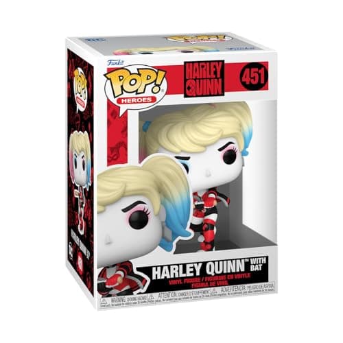 Image of Funko Pop! Heroes: DC - Harley Quinn With Bat - Collectable Vinyl Figure - Gift Idea - Official Merchandise - Toys for Kids & Adults - Comic Books Fans - Model Figure for Collectors and Display