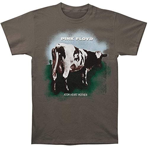 Image of Pink Floyd Mens Grey T Shirt Atom Heart Mother Fade Official