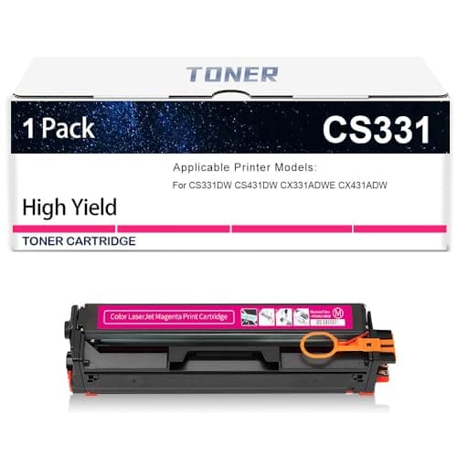 Image of CS331 Toner Cartridge, Compatible Replacement For Lexmark CS331 20N10K0 20N10C0 20N10M0 20N10Y0 Toner For CS331DW CS431DW CX331ADWE CX431ADW Printers, No Chip, 1500 Pages,Magenta-1 Pack