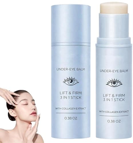 Image of Luxe Korean Under Eye Balm, Luxe Eye Cream, Hydrating Eye Balm Stick for Mature Skin, Korean Eye Cream, Multi 3 in 1 Triple Action Eye Cream with Collagen, Firming & Smoothing Eye Care Stick (1PC)