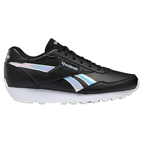 Image of Reebok Rewind Run Women's Die Cut Eva Midsole Lw Feel Trainers (Black Silver, UK 4)