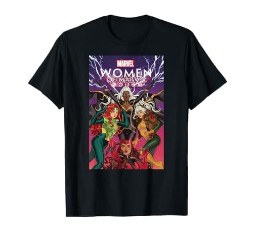 Image of Marvel Women of Marvel Storm Rogue Jean Grey Scarlet Witch T-Shirt