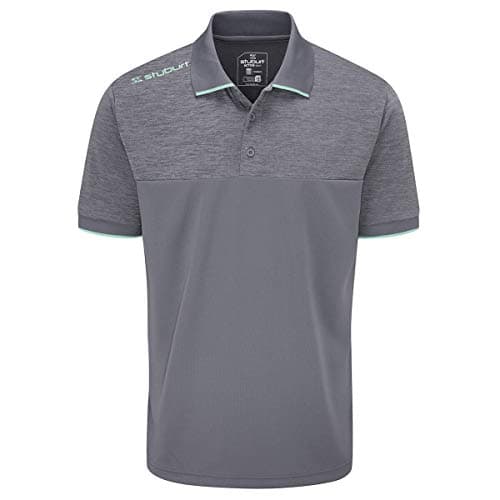 Image of Stuburt Golf Mens Shipley Polo Shirt - Storm Marl - M