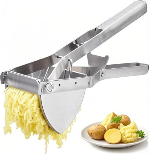 Image of WSTELHH Potato Ricer, Stainless Steel Potato Masher for Smooth Fluffy Mashed Potatoes, Mashed Vegetables Fruit Press